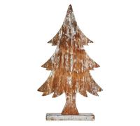 Krist+ Árbol de Navidad Marrón 5 x 49,5 x 26 cm Plateado Madera