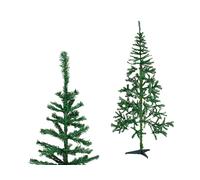 KRIST+ Árbol de Navidad Verde Oscuro 210 cm Plástico y Metal