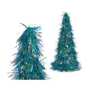 Krist+ Arbol Espumillon Iridiscente Azul 24x46x24cm (Set de 24)