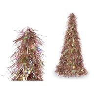 KRIST+ Árbol Espumillón Iridiscente Cobre y Fucsia Set de 24