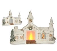 KRIST+ Casa Ceramica Nevada Luz con LED (Set de 2)