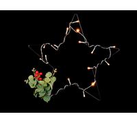 KRIST+ Estrella LED 15LED Verde-Negro-Rojo
