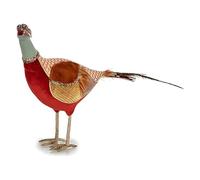Krist+ Figura Decorativa Faisán 18 x 52 x 65 cm Naranja Sintético