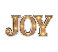 Krist+ Figura Decorativa Joy Luz 3,7 x 11,5 x 26 cm Natural Madera