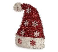 Krist+ Figura Decorativa Navidad Gorro Espumillón 9 x 23 x 17 cm Plástico Polipropileno
