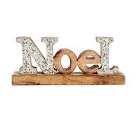 Krist+ Figura Decorativa Noel Purpurina Madera (6,5 x 10 x 25 cm)