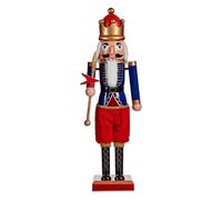 Krist+ Figura Decorativa Rojo Azul Música Movimiento Cascanueces 49 x 31,5 x 162 cm Plástico