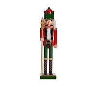 Krist+ Figura Decorativa Rojo Verde Cascanueces 11 x 39 x 10,5 cm Plástico