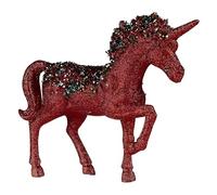 Krist+ Figura Decorativa Unicornio 9,5 x 31 x 40 cm Rojo Azul Plástico