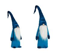 Krist+ Gnomo Terciopelo Azul Claro 100 cm (Alto) x 20 cm (Ancho) x 25 cm (Largo) (Set de 8)