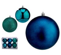Krist+ Set de 10 Bolas de Navidad Turquesa 12 cm