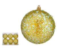 KRIST+ Set de 12 Bolas de Navidad Verde 10 cm