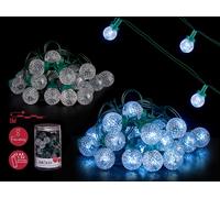 KRIST+ Set de 12 Tiras LED 6m Luz Fría Blanca Exterior con 8 Funciones
