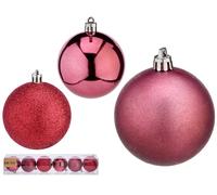 Krist+ Set de 36 Bolas de Navidad Rosa Oscuro 7 cm