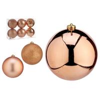 Krist+ Set de 4 Bolas de Navidad Cobre 15 cm