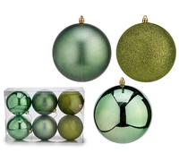 Krist+ Set de 4 Bolas de Navidad Color Verde 15 cm