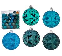 KRIST+ Set de 50 Bolas PVC 7 cm Turquesa Oscuro y Turquesa (Set de 4)