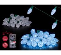 KRIST+ Tira LED 5M 25 Leds Luz Fría Blanca Exterior, Set de 12