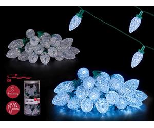 KRIST+ Tira LED 5M 25 Leds Luz Fría Blanca Exterior, Set de 12