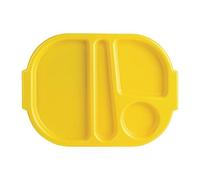 Kristallon dl127 Compartimento de Alimentos bandejas, Amarillo (Pack de 10)