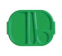Kristallon U040 compartimento de alimentos bandejas, verde (Pack de 10)