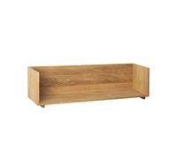 Kristina Dam Studio Estantería de pared Stack Oak. soportes en nogal aceitado oscuro