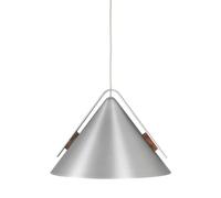 Kristina Dam Studio Lámpara colgante Cone L Aluminium-nogal