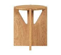 Kristina Dam Studio Taburete Simple Ø36 cm Roble lacado en tono cálido