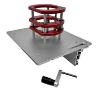 Krmoau Router Tischlift, Hebesystem für Routertabelle, Heavy Duty Aluminiumlegierung Router Lift System Kit, Klaren Schulen Holzbearbeitungswerkzeuge praktische Gravurwerkzeuge für Motorund kleine