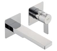 Kronenbach Krona 2.0: Grifo de pared para lavabo, alcance de 15 cm, incluye cuerpo principal
