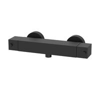 Kronenbach Quara 3.0 grifo para ducha a pared con termostato negro KB100362C11