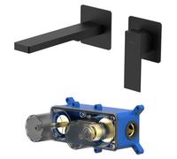 Kronenbach Quara 3.0, juego de grifo monomando para lavabo empotrado, incluye cuerpo, alcance de 15 cm, 5 l/min