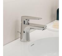 Kronenbach Radia 3.0: Grifo monomando para lavabo con sistema de desagüe con varillas y caudal de 5 litros por minuto