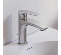 Kronenbach Rivara: Grifo monomando para lavabo, modelo XL, con sistema de desagüe con varillas de 1 1/4, y diseño que ahorra agua