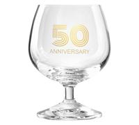 Krosno Copa 50 Anniversary 230 ml, 1 unidad - Cristal sin plomo, Copa de degustación para cerveza, coñac y licores, Idea de regalo, Diseño coleccionable