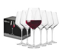 Krosno Copas de vino tinto | Juego de 6 | 550 ML | Colección Avant-Garde | Cristal sin plomo | Para casa, restaurantes & fiestas | Apto para lavavajillas