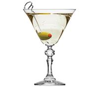 KROSNO Krista, set de 6 vasos para cócteles y martinis, transparentes, 280 ml