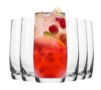 Krosno - Vasos para Bebidas 410 ml - Juego de 6 unidades - Colección Blended - Cristal sin Plomo - Vasos Universales para Agua, Zumos y Cócteles