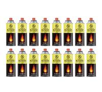 KROWN - Cartuchos de Gas Butano 227g K-250 - Pack para Camping, Hornillos Portátiles, Quemadores y Sopletes (16 Unidades)