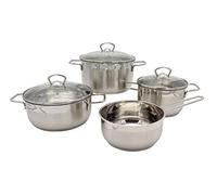 Krüger SM Manhattan - Batería de Cocina (4 Piezas), Acero