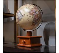 KRXSOBNV Globo terráqueo, Globo Educativo Ar World de 8 Pulgadas con Soporte for cajón y Toque for el hogar, Oficina, Marcado Texto Claro(B)