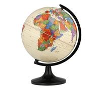 KRXSOBNV Globo terráqueo, Globo político de Escritorio 12,5 Pulgadas con Soporte Negro, Mapa Mundial Educativo, Globo for niños, Marcado Texto Claro(A)