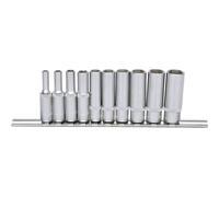 KS TOOLS 1/4" Conjunto de Tomas Hexagonales, Largo, 10-tlg. Llave Tubo 917.0610