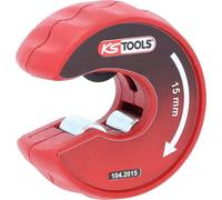 KS Tools 104.2015 Cortatubos de carraca para tubo de cobre, 15 mm