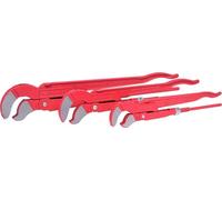 KS Tools 113.2100 Juego de alicates para tubos en ángulo, 3 pzs