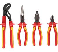 KS Tools 117.1100 - Pack de 4 piezas con alicates y tenazas VDE, en caja-ventana
