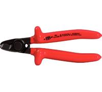 KS Tools 117.1286 - Tijera cortacables de una mano Classic para 1000 V (tamaño: 160 mm)