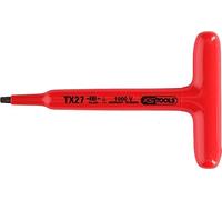 KS Tools 117.2417 Llave acodada Torx con mango en T y aislamiento protector, T30, 160 mm