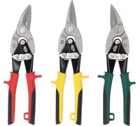 KS Tools 118.0050 Juego de tijeras articuladas para chapa, 3 pzs