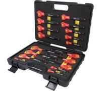 KS Tools 118.1500 Juego de llaves fijas con aislamiento protector, 18 pzs